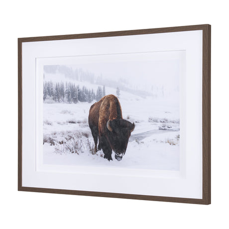 Winter in Paradise by Gary Blatter a Hand Embellished Textured Framed Photo Art Print Matted under G by Mercana at Eve Furniture