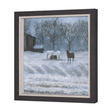 Winter On The Farm I by Mercana Studio a Hand Embellished Framed Art Print by Mercana at Eve Furniture