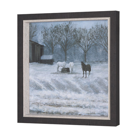 Winter On The Farm I by Mercana Studio a Hand Embellished Framed Art Print by Mercana at Eve Furniture