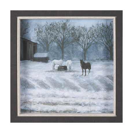 Winter On The Farm I by Mercana Studio a Hand Embellished Framed Art Print by Mercana at Eve Furniture