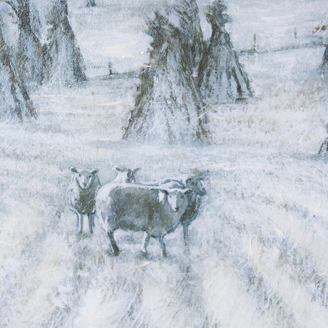 Winter On The Farm II by Mercana Studio a Hand Embellished Framed Art Print by Mercana at Eve Furniture