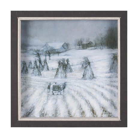 Winter On The Farm II by Mercana Studio a Hand Embellished Framed Art Print by Mercana at Eve Furniture