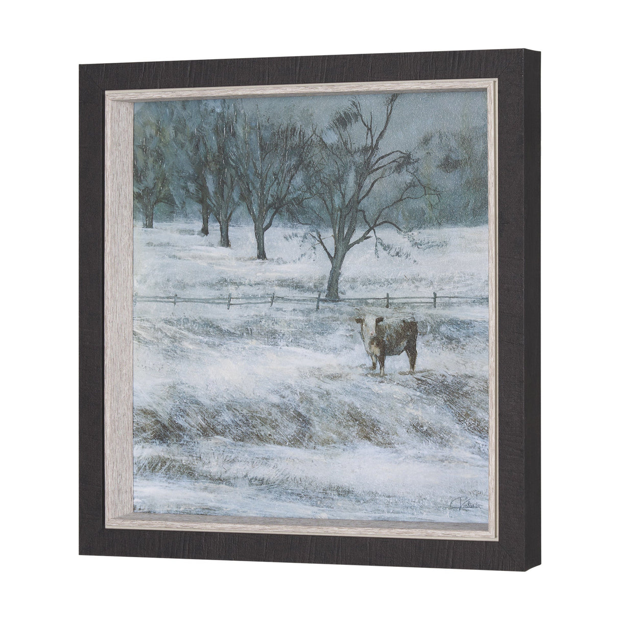 Winter On The Farm III by Mercana Studio a Hand Embellished Framed Art Print by Mercana at Eve Furniture