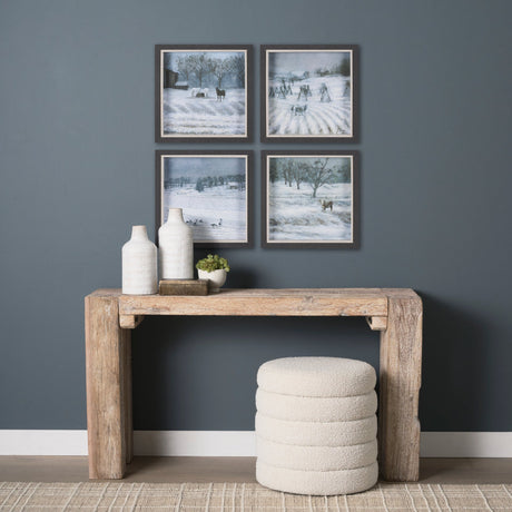 Winter On The Farm III by Mercana Studio a Hand Embellished Framed Art Print by Mercana at Eve Furniture