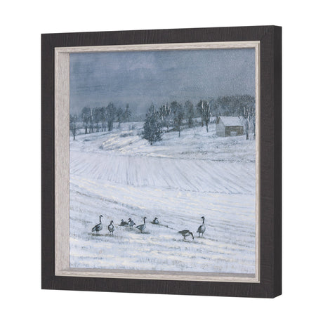 Winter On The Farm IV by Mercana Studio a Hand Embellished Framed Art Print by Mercana at Eve Furniture