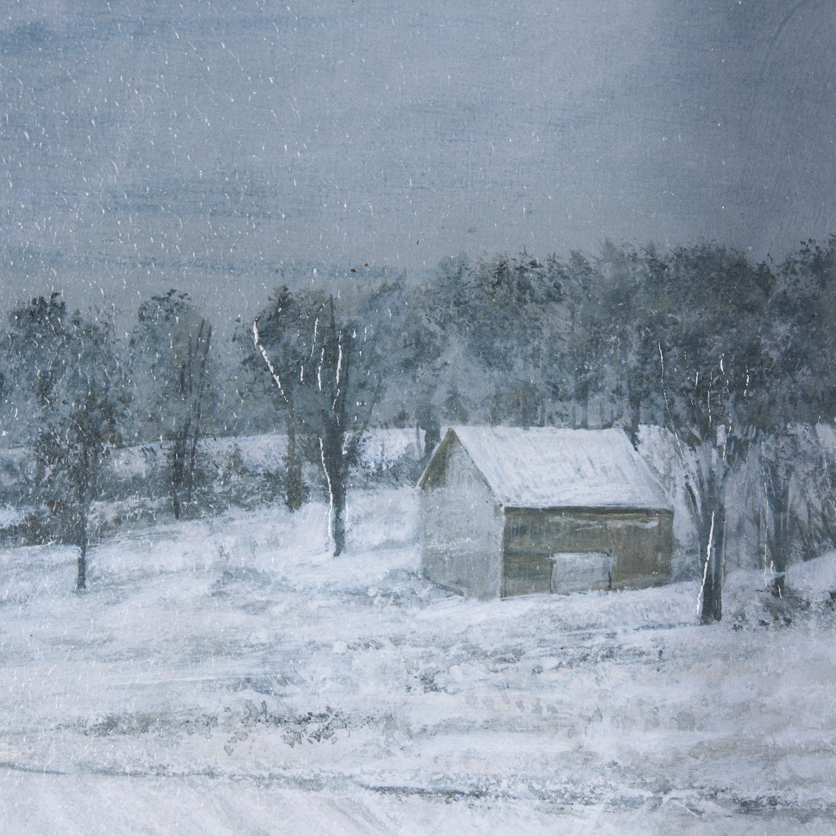 Winter On The Farm IV by Mercana Studio a Hand Embellished Framed Art Print by Mercana at Eve Furniture