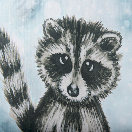 Winter Racoon by Mercana Studio a Hand Embellished Textured Canvas by Mercana at Eve Furniture