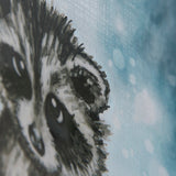 Winter Racoon by Mercana Studio a Hand Embellished Textured Canvas by Mercana at Eve Furniture