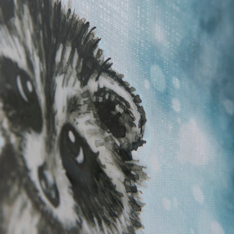 Winter Racoon by Mercana Studio a Hand Embellished Textured Canvas by Mercana at Eve Furniture