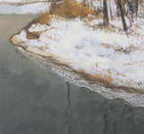 Winter Shadow by Mercana Studio Hand Embelished Framed Artwork Matted under Glass by Mercana at Eve Furniture