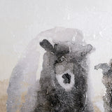 Winter Sheeps I by Stellar Design Studio a Hand Embellished Textured Canvas by Mercana at Eve Furniture