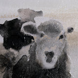 Winter Sheeps II by Stellar Design Studio a Hand Embellished Textured Canvas by Mercana at Eve Furniture