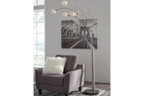 Winter Silver Finish Arc Lamp by Ashley at Eve Furniture