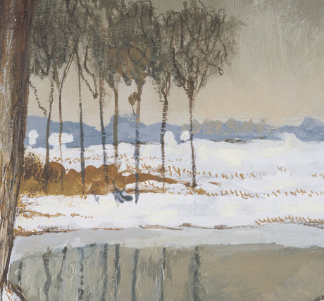 Winter Sky by Mercana Studio Hand Embelished Framed Artwork Matted under Glass by Mercana at Eve Furniture