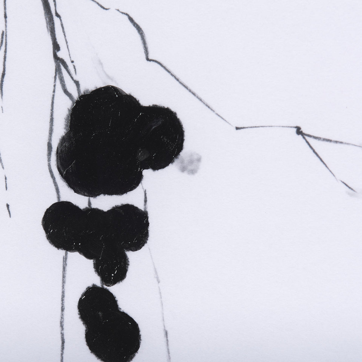Winterberries I by Mercana Studio a Hand Embellished Textured Framed Art Print Matted under Glass by Mercana at Eve Furniture