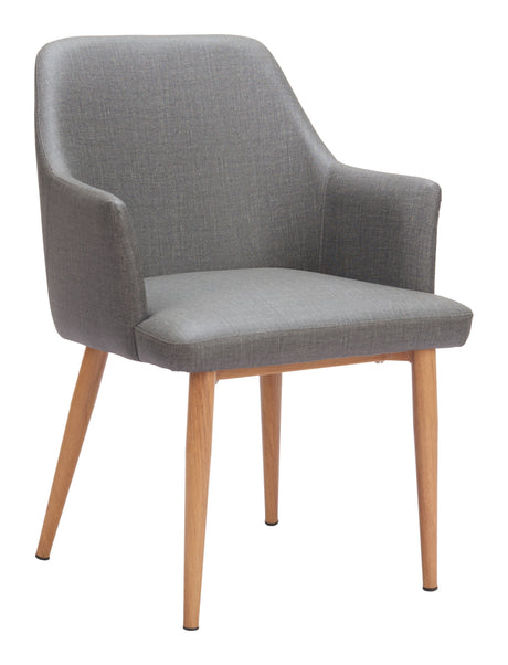 Wisom Gray Dining Chair (Set of 2) by Zuomod at Eve Furniture