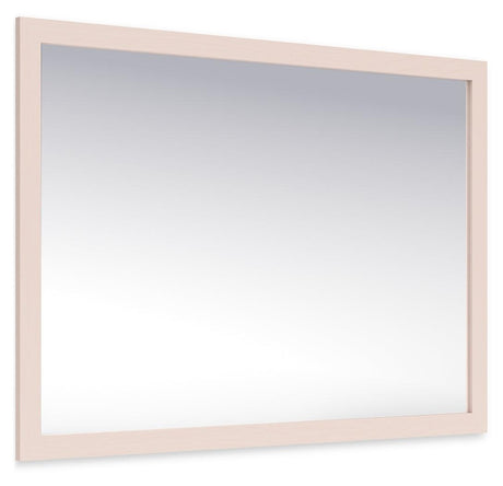Wistenpine Blush Bedroom Mirror by Ashley at Eve Furniture