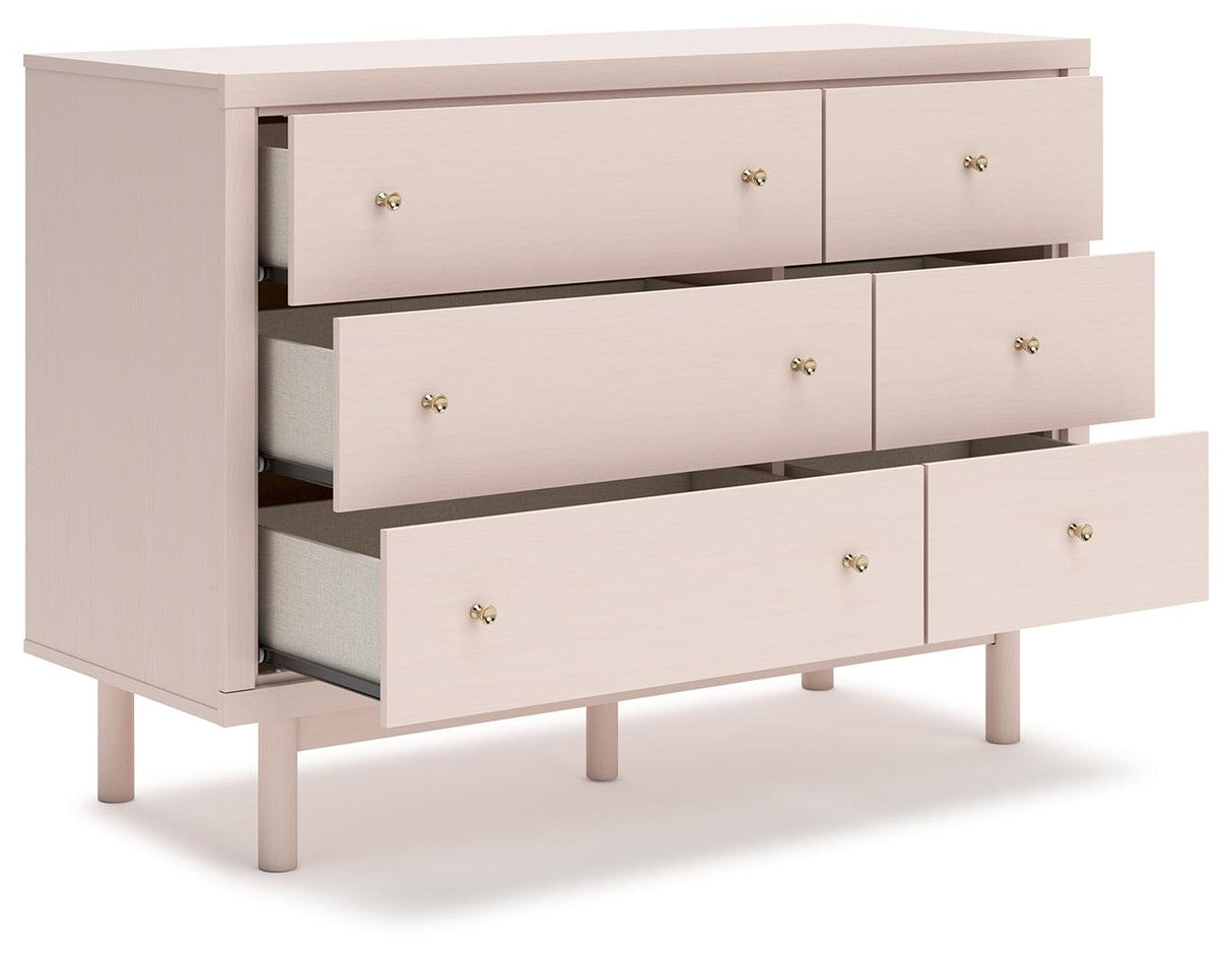 Wistenpine Blush Dresser by Ashley at Eve Furniture