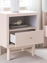 Wistenpine Blush Nightstand by Ashley at Eve Furniture