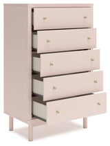 Wistenpine Blush Upholstered Youth Platform Bedroom Set by Ashley at Eve Furniture