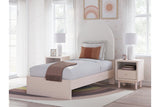 Wistenpine Blush Upholstered Youth Platform Bedroom Set by Ashley at Eve Furniture