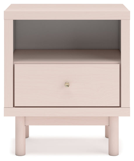 Wistenpine Blush Upholstered Youth Platform Bedroom Set by Ashley at Eve Furniture