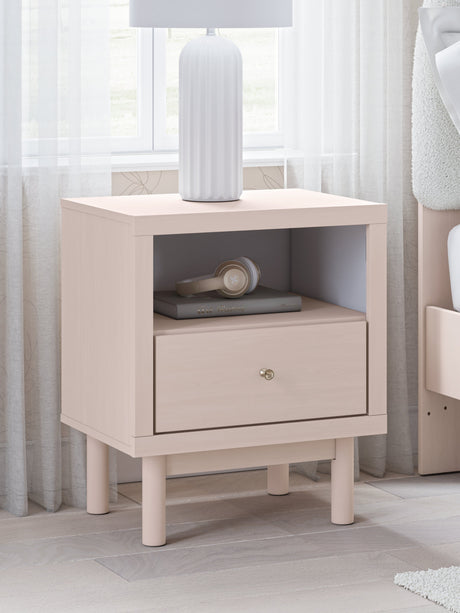 Wistenpine Blush Upholstered Youth Storage Platform Bedroom Set with 4 Drawers by Ashley at Eve Furniture