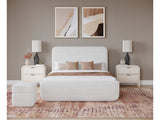 Wisteria California King Upholstered Platform Bed in Frosty Corduroy by Modus Furniture at Eve Furniture