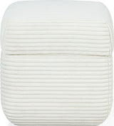Wisteria Frosty Corduroy Upholstered Storage Ottoman by Modus Furniture at Eve Furniture