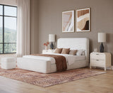 Wisteria Frosty Corduroy Upholstered Storage Ottoman by Modus Furniture at Eve Furniture