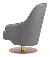 Withby Gray Accent Chair by Zuomod at Eve Furniture