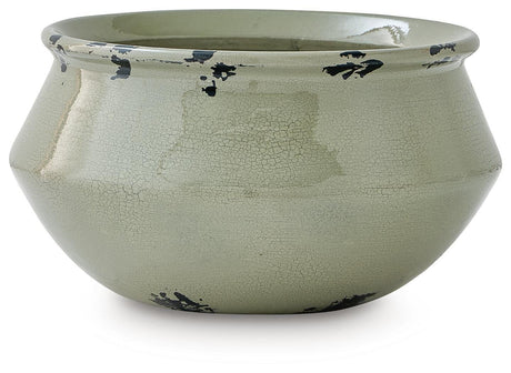 Wittbell Antique Sage Bowl by Ashley at Eve Furniture