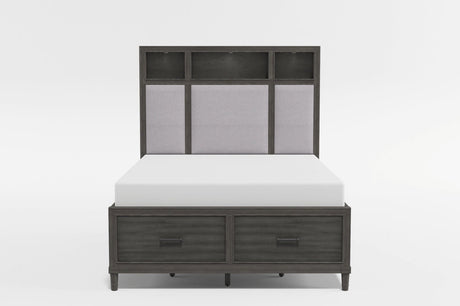 Wittenberry Gray California King Platform Bed by Homelegance at Eve Furniture
