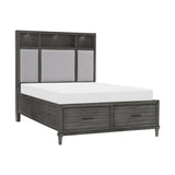 Wittenberry Gray California King Platform Bed by Homelegance at Eve Furniture