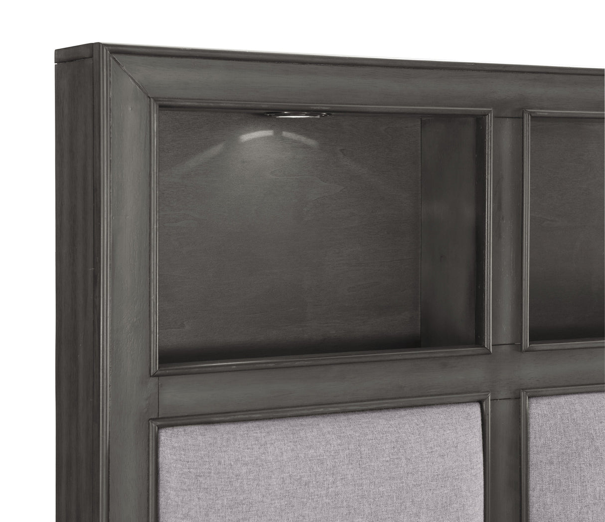 Wittenberry Gray California King Platform Bed by Homelegance at Eve Furniture