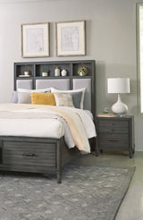 Wittenberry Gray California King Platform Bed by Homelegance at Eve Furniture