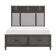 Wittenberry Gray California King Platform Bed by Homelegance at Eve Furniture