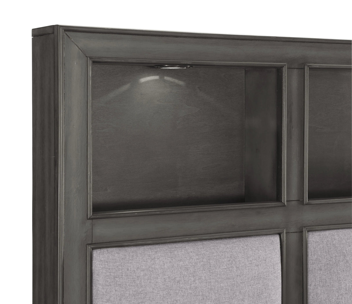 Wittenberry Gray King Storage Platform Bed by Homelegance at Eve Furniture
