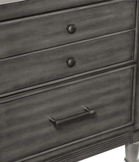 Wittenberry Gray Nightstand by Homelegance at Eve Furniture