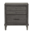 Wittenberry Gray Nightstand by Homelegance at Eve Furniture