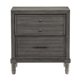Wittenberry Gray Nightstand by Homelegance at Eve Furniture