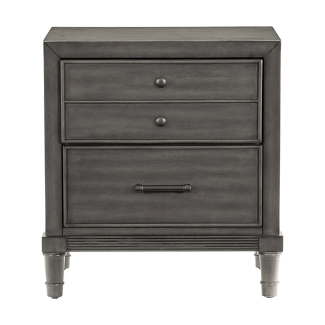 Wittenberry Gray Nightstand by Homelegance at Eve Furniture