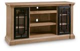 Wittenmyer Natural/Black 72" TV Stand by Ashley at Eve Furniture