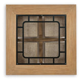 Wittenmyer Natural/Black Coffee Table with 4 Stools by Ashley at Eve Furniture