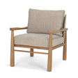 Witton Gray Fabric Beech Wood Slingback Backrest Accent Lounge Chair by Mercana at Eve Furniture