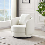 Dylan Beige Boucle Lounge Chair by Ashcroft Imports at Eve Furniture