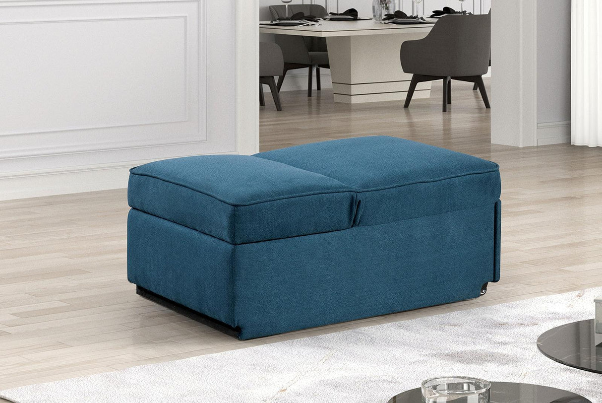 Woburn Blue Convertible Chair by Furniture of America at Eve Furniture