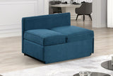 Woburn Blue Convertible Chair by Furniture of America at Eve Furniture
