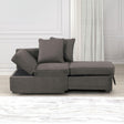 Woburn Gray Convertible Chair by Furniture of America at Eve Furniture