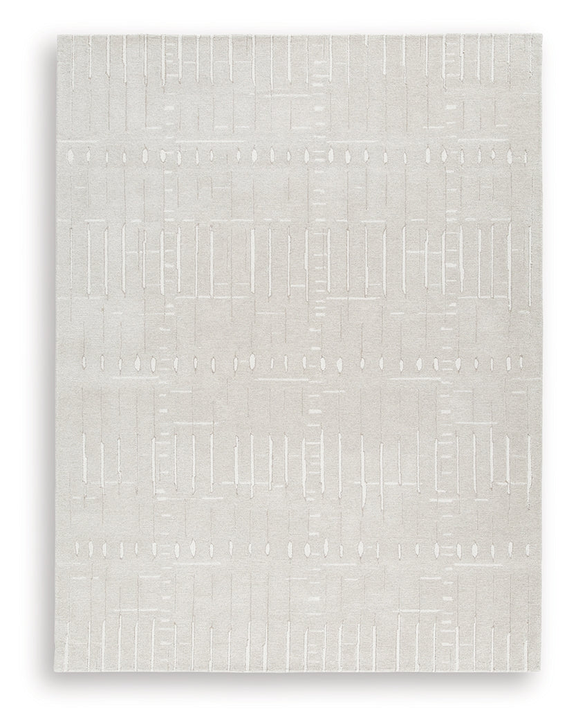 Wolbert Tan/Ivory Large Rug by Ashley at Eve Furniture